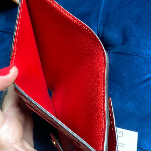SOLD Authentic Louis Vuitton Cerise Monogram Canvas Pallas Compact Wallet Red - Picture 6 of 12